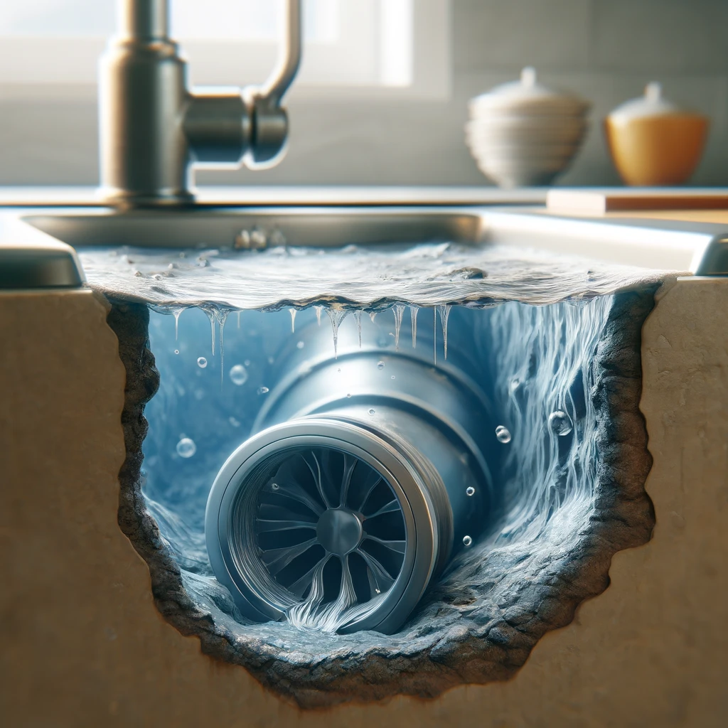 Sink blocked due to grease buildup