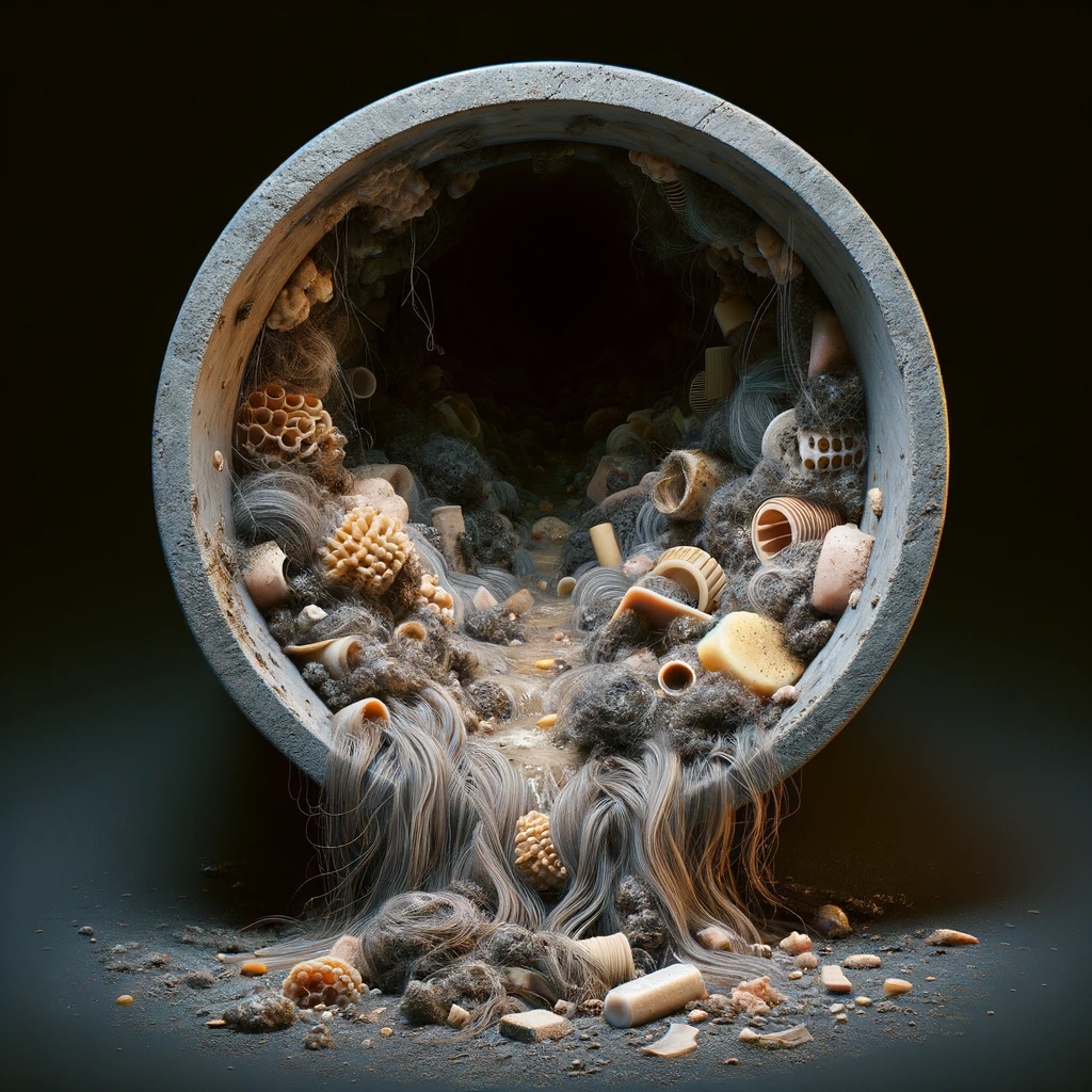 Cluster of clumps in drain line